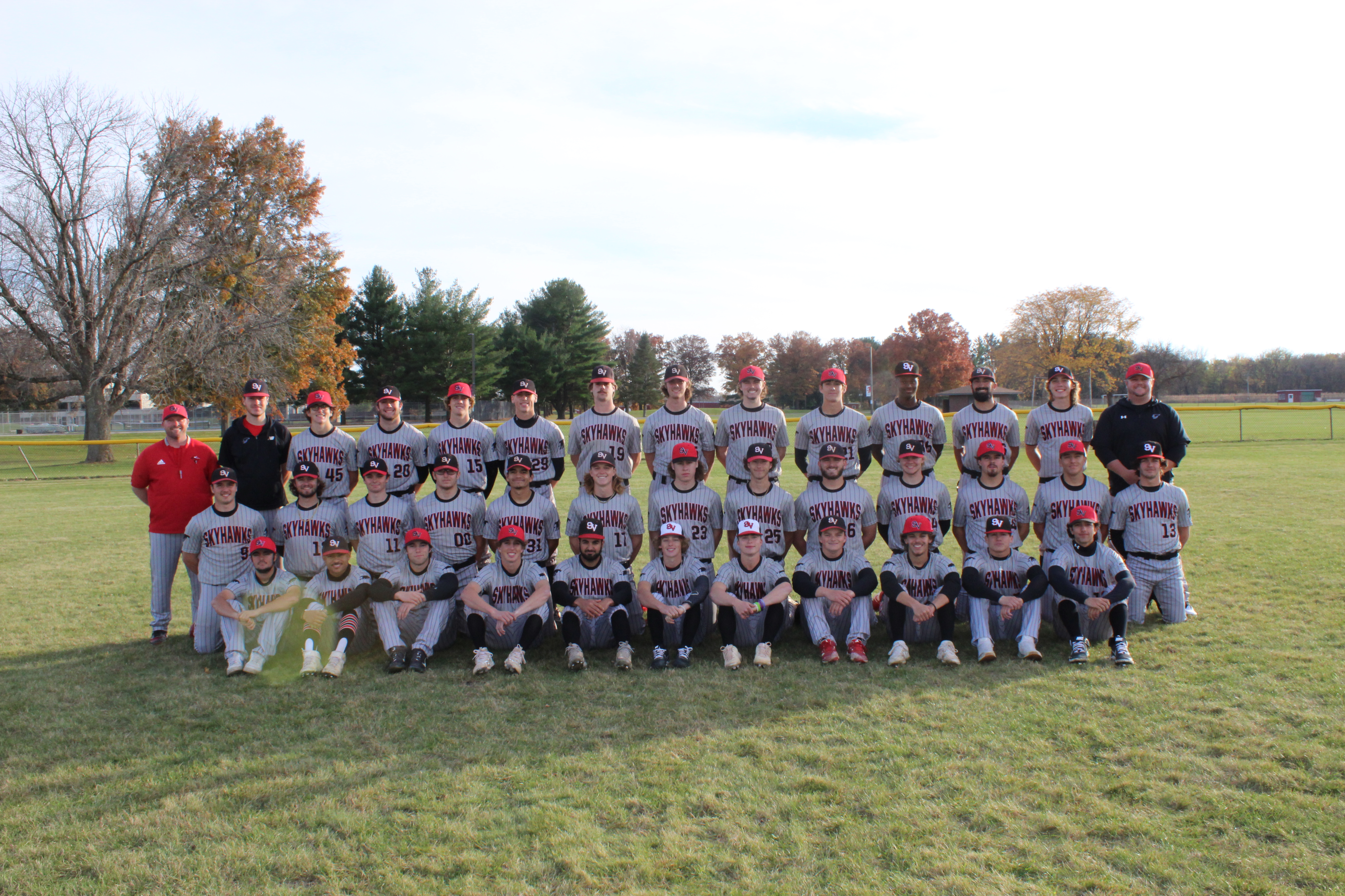 Skyhawk Baseball Team Photo